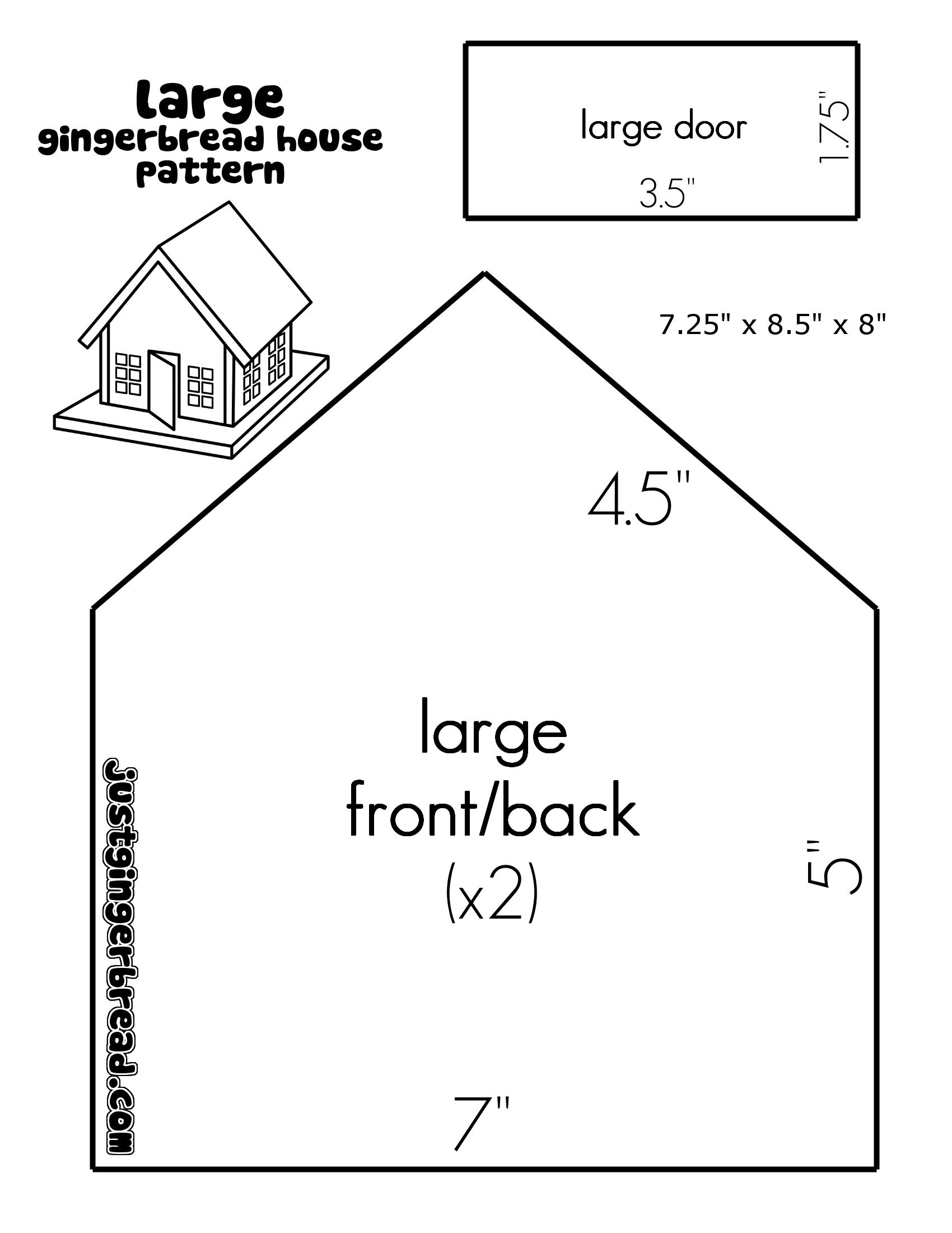 Gingerbread House Template Homemade Gingerbread House