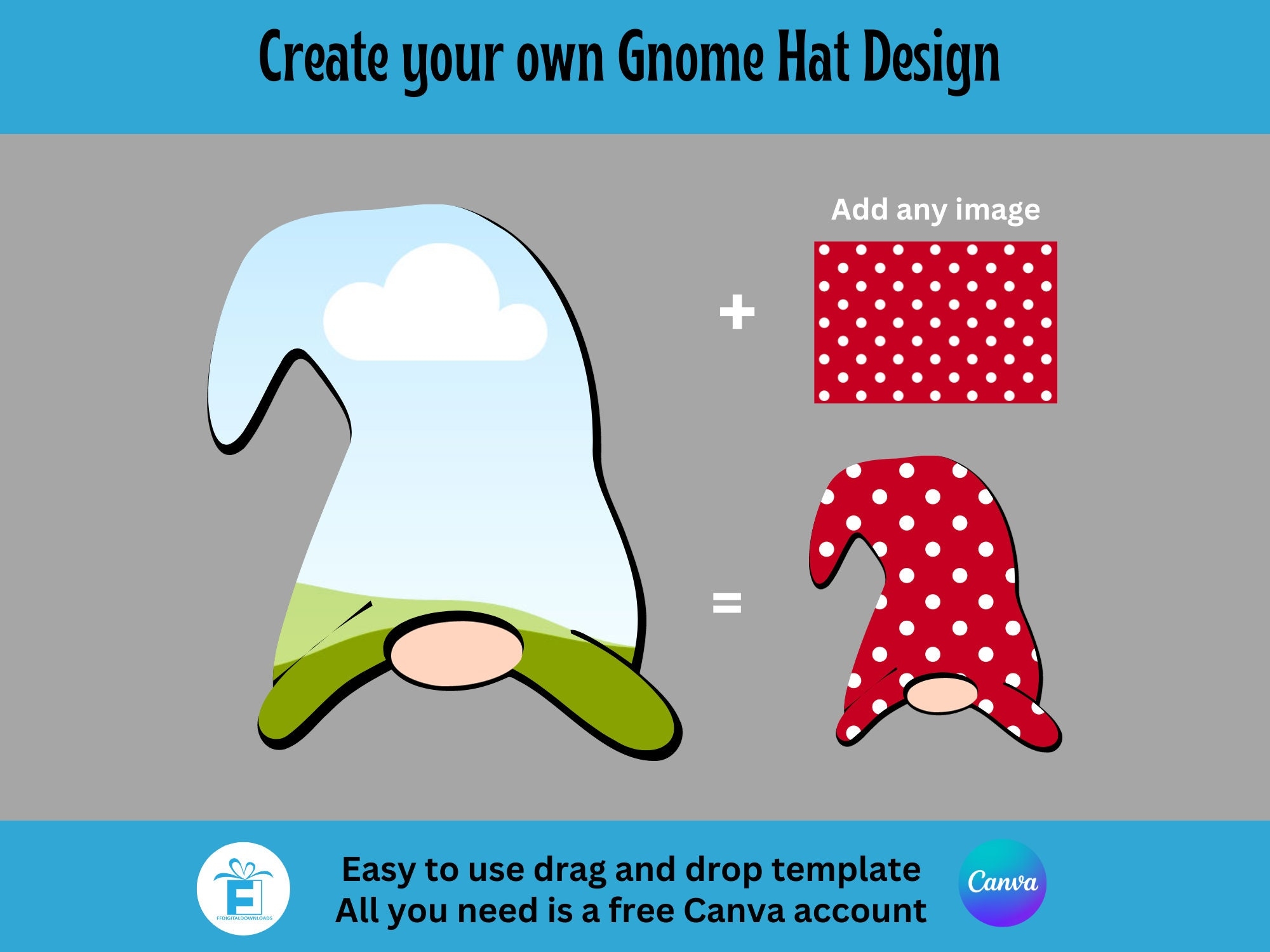 Gnome Hat Template Printable