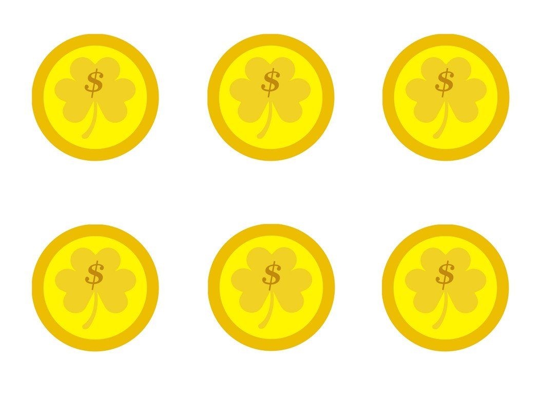 Gold Coin Template Printable St Patrick S Day Golden Coin Necklace Love Your Littles Gold Coins Template Printable Free Certificate Templates