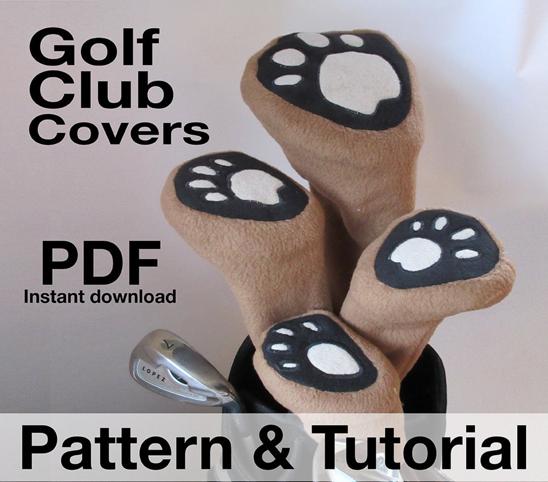 Golf Club Head Covers Sewing Pattern Classic Styling pdf DIY Etsy