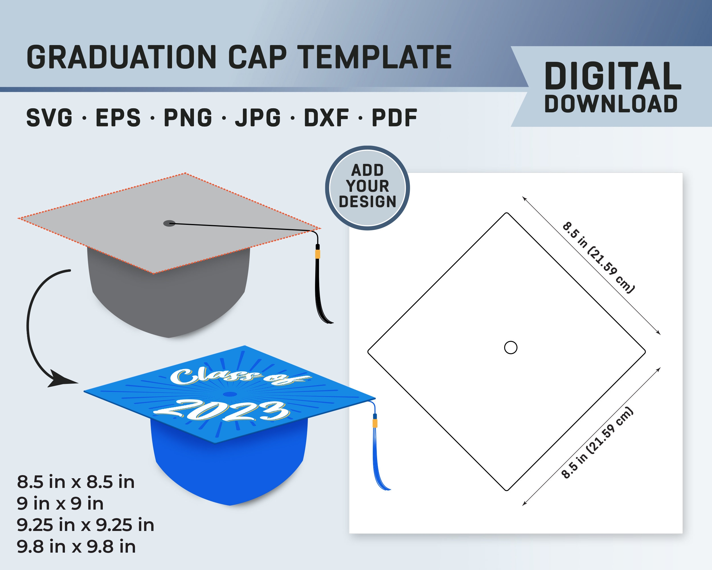 Graduation Hat Printable Template