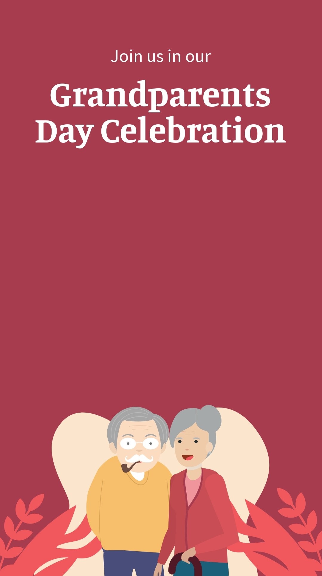 Printable Grandparents Day Invitation Template