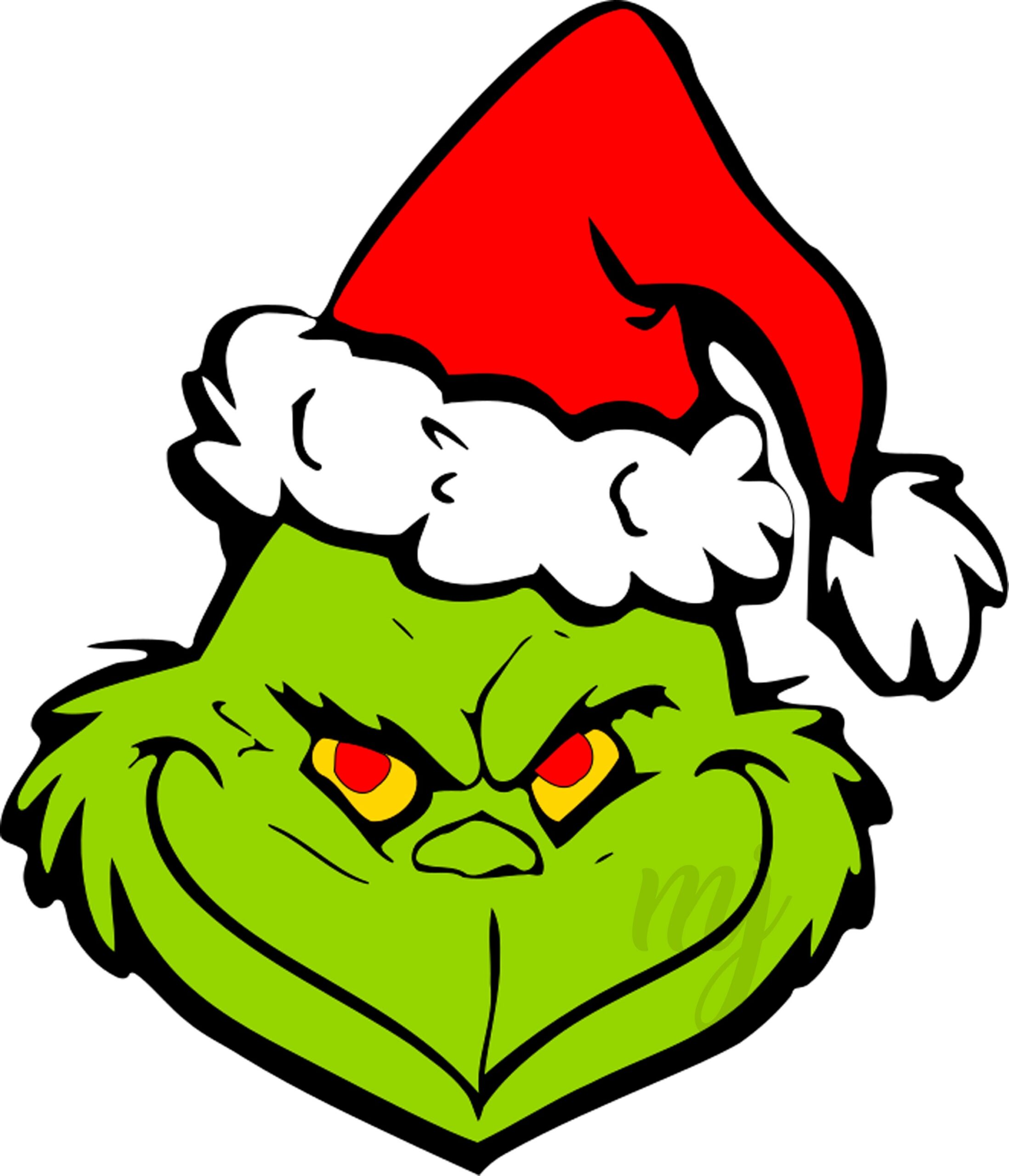 Printable Grinch Face Template