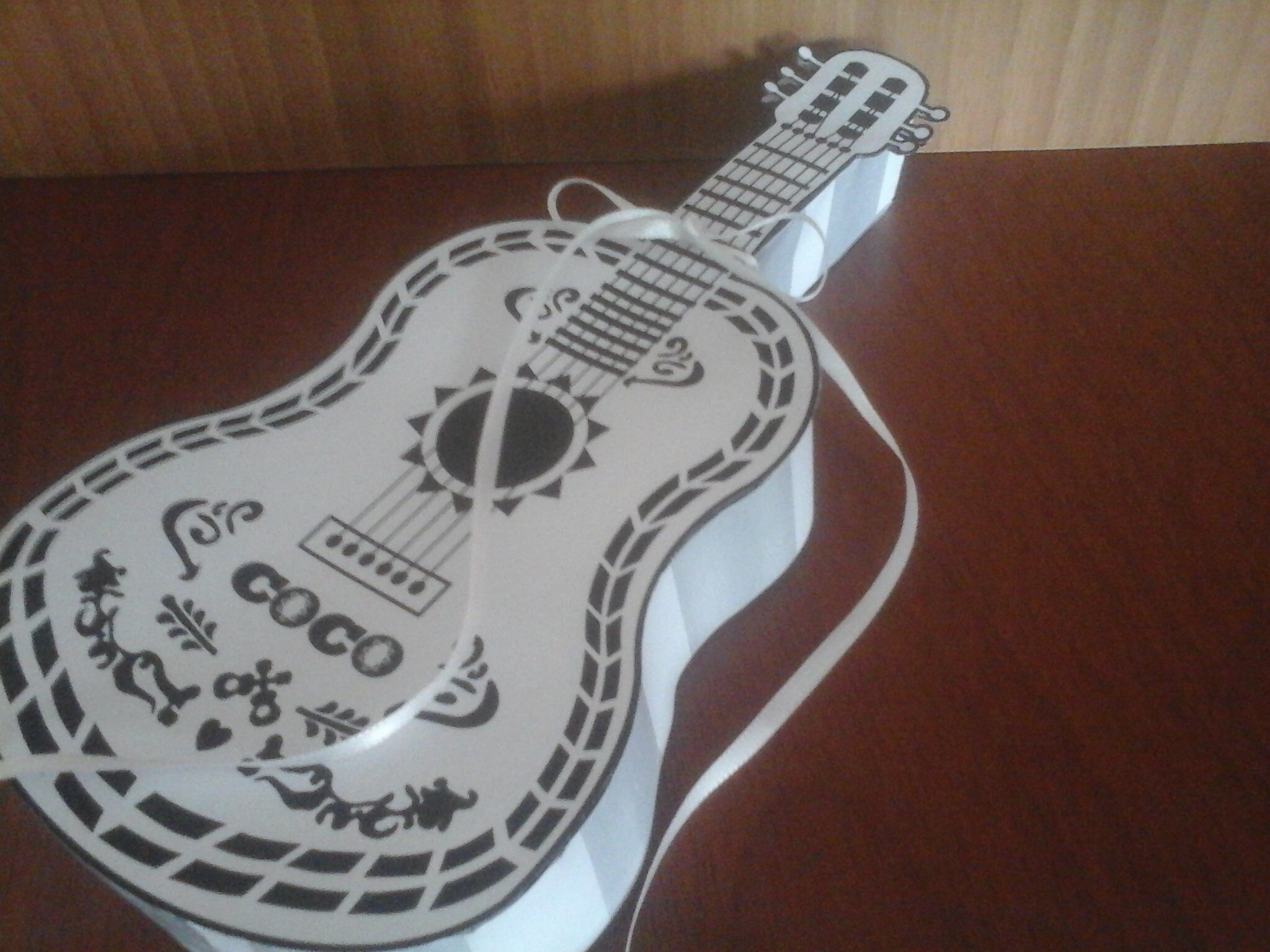 Printable Coco Guitar Template