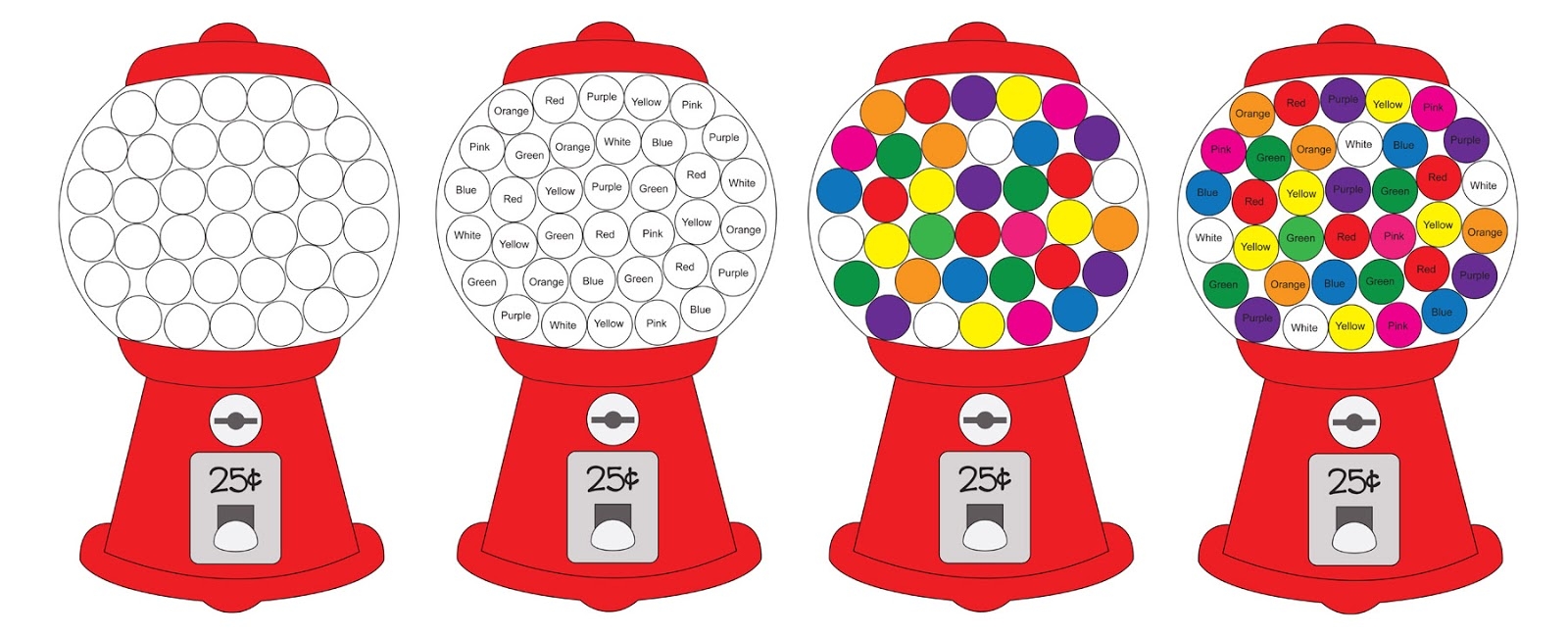 Gumball Machine Printable Template