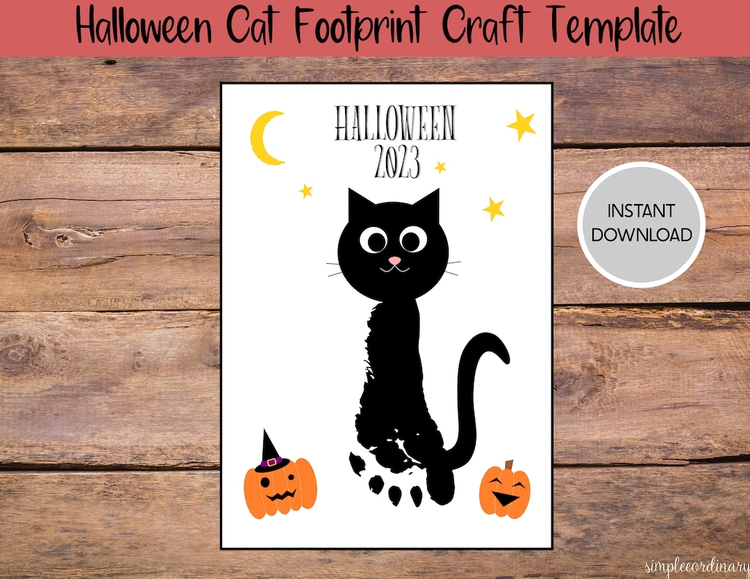 Black Cat Template Printable