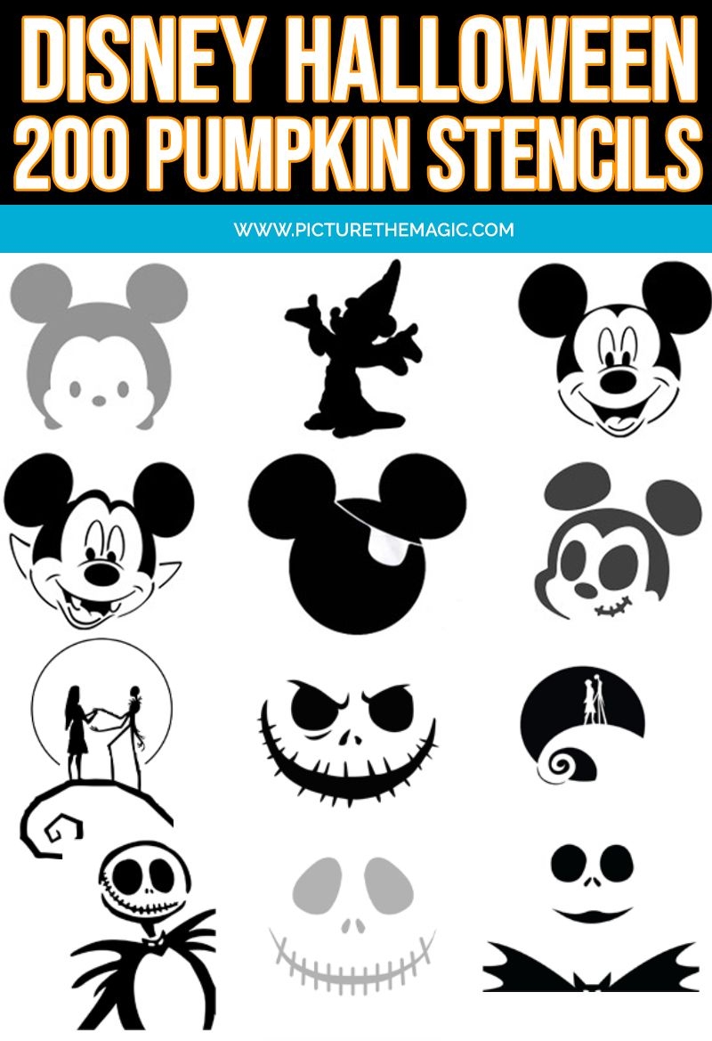 HALLOWEEN STENCILS 200 Printable Disney Stencils For Pumpkins Disney Pumpkin Stencils Disney Pumpkin Pumpkin Stencil