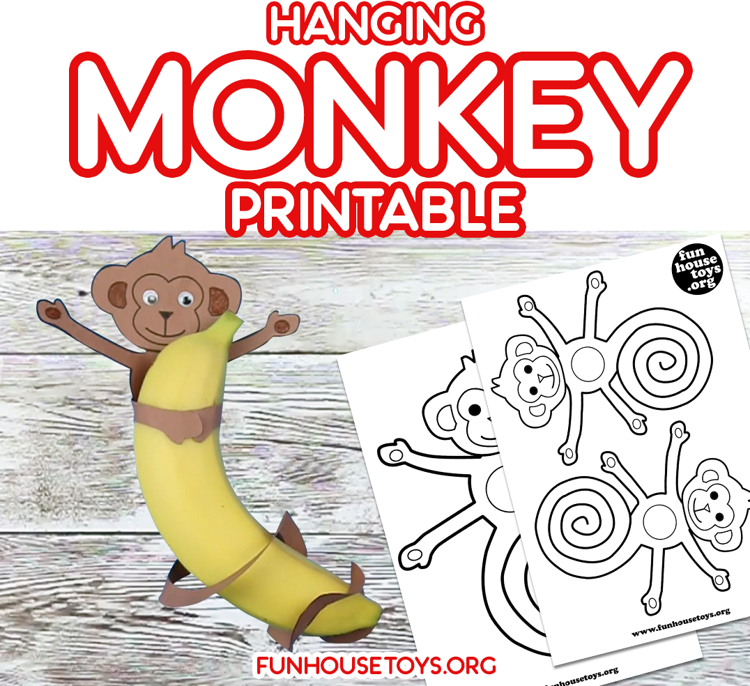 Printable Monkey Craft Template
