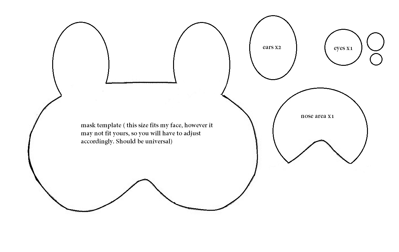 Printable Bunny Eyes Template