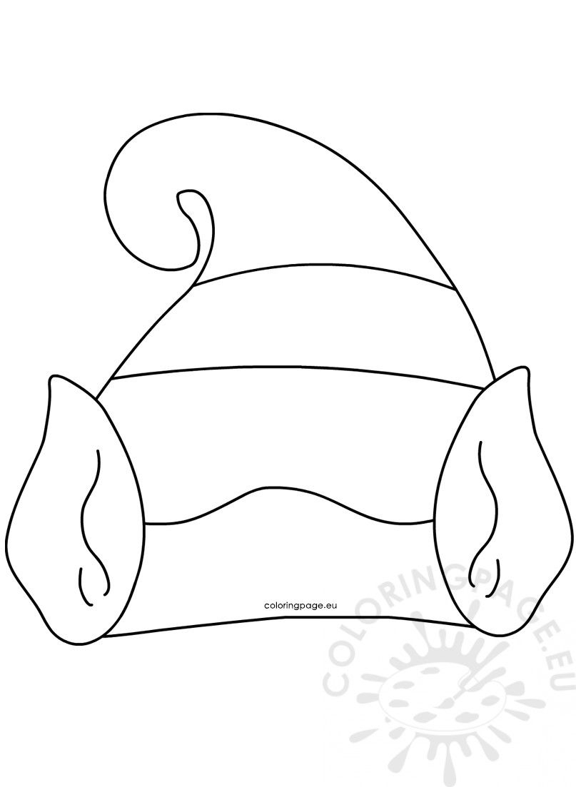 Elf Hat Printable Template