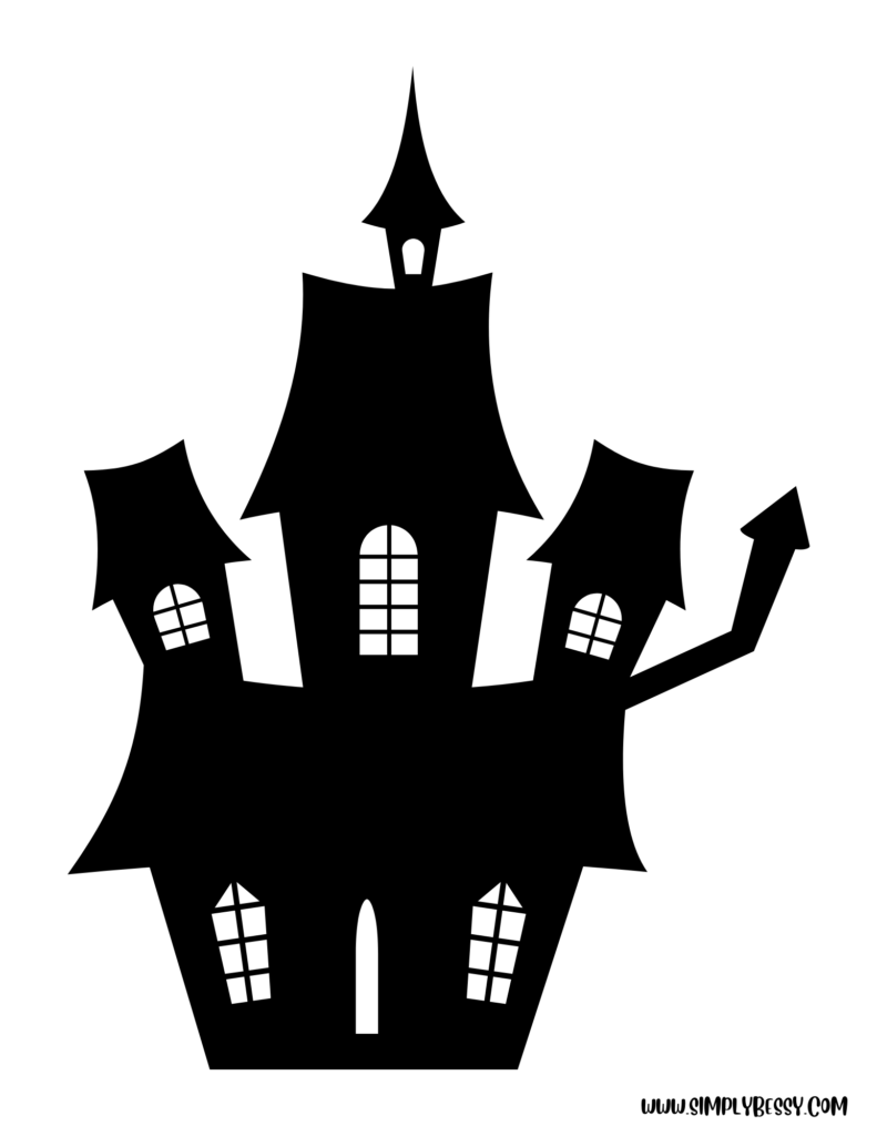 Free Printable Haunted House Template