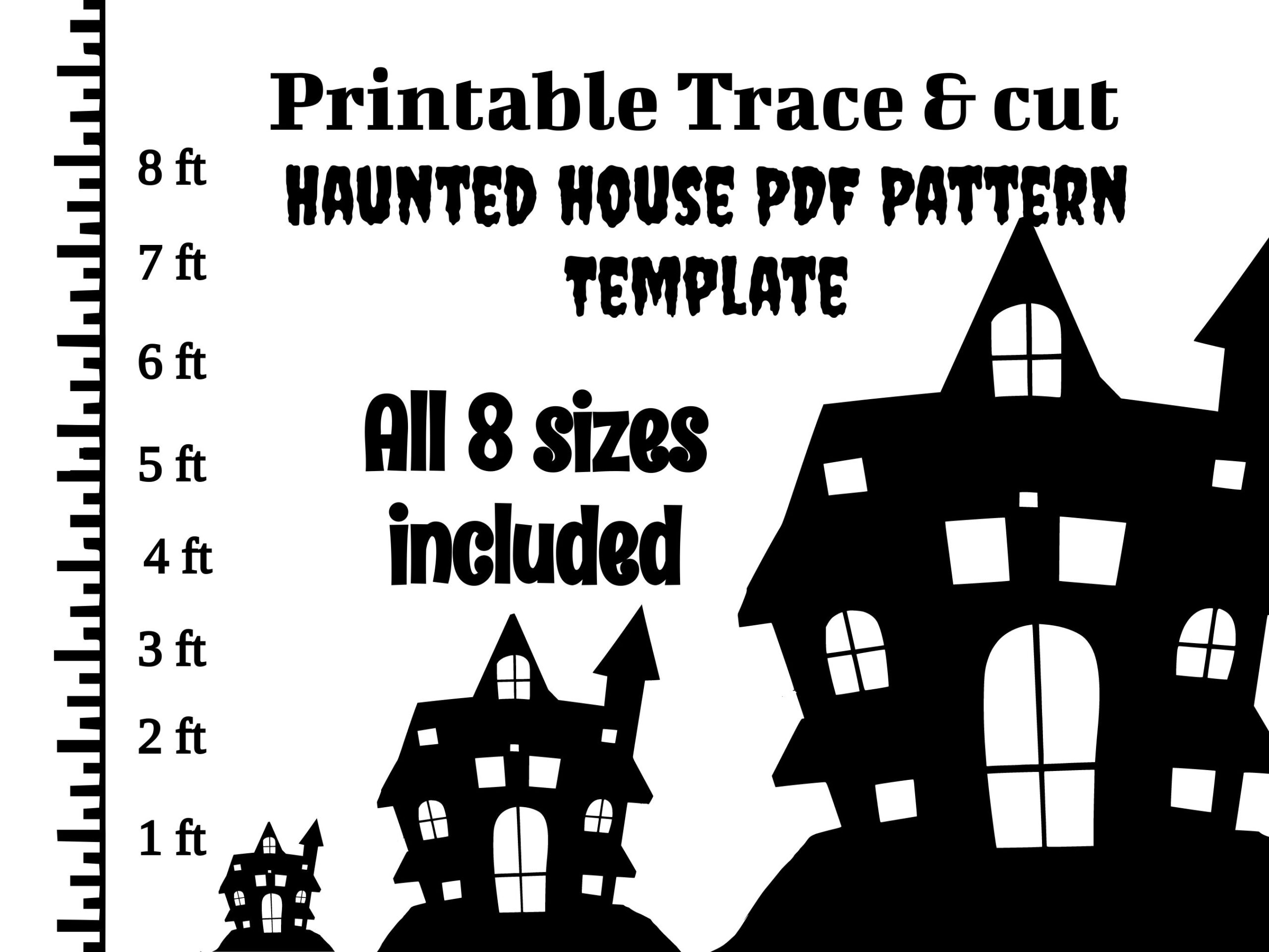 Printable Haunted House Template
