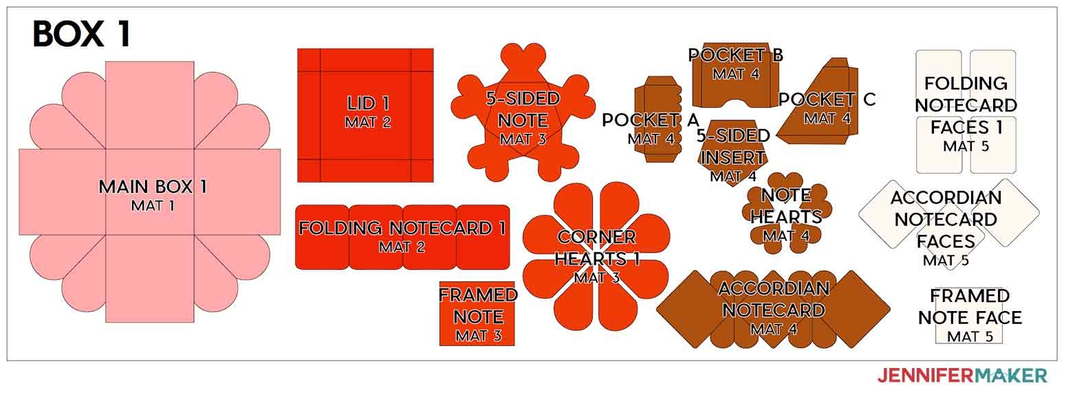 Printable Exploding Box Template 12X12