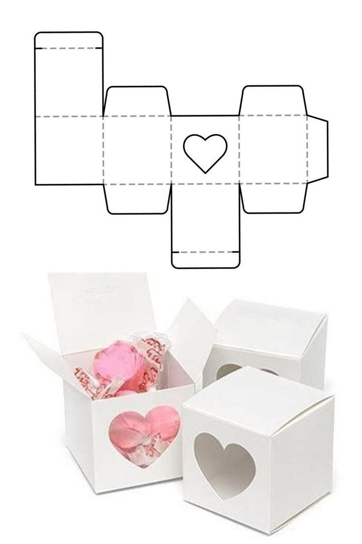 Heart Shape Window Packaging Paper Box Love Gift Box Template Gift Box Template Diy Gift Set Box Templates Printable Free