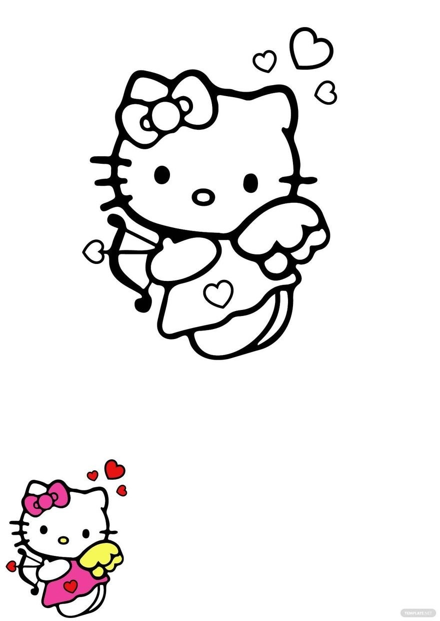 Hello Kitty Template Printable