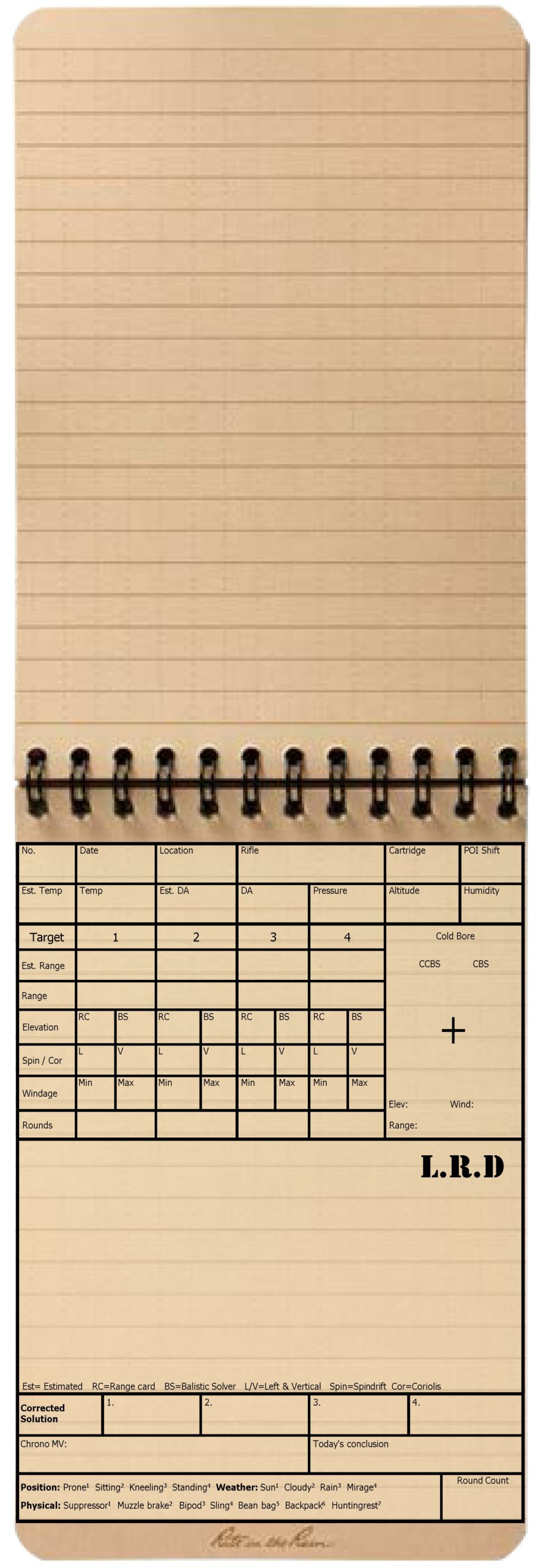 Help Us Decide What Shooting Log To Print Longrangedesign s Update