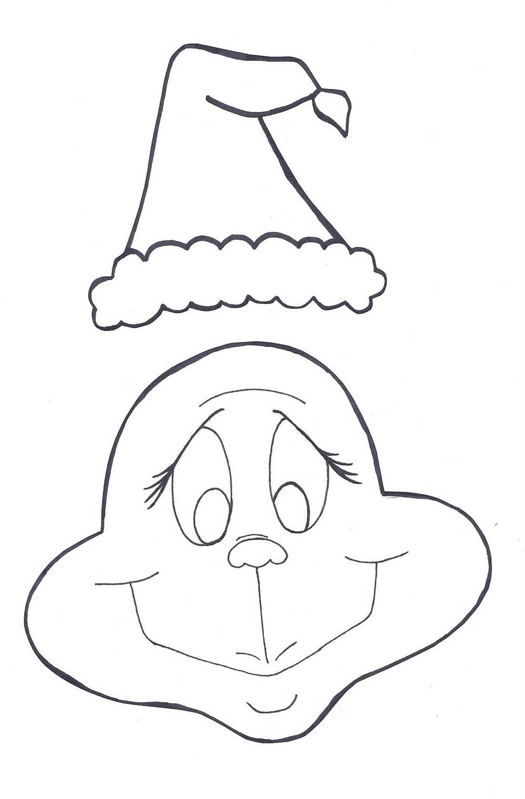 Here Is The pre assembled Template In Case You Just Want To Print It Grinch Coloring Pages Grinch Crafts Grinch Stole Christmas