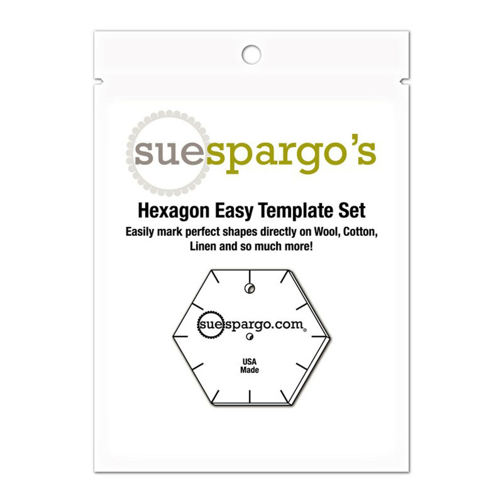Full Page Free Printable Hexagon Template For Quilting