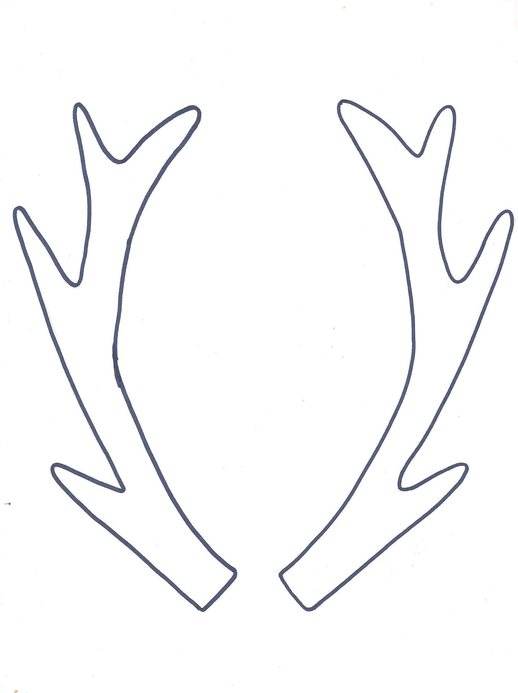 Holiday Hoop Art Free Antler Printable Reindeer Antlers Antler Headband Christmas Stencils