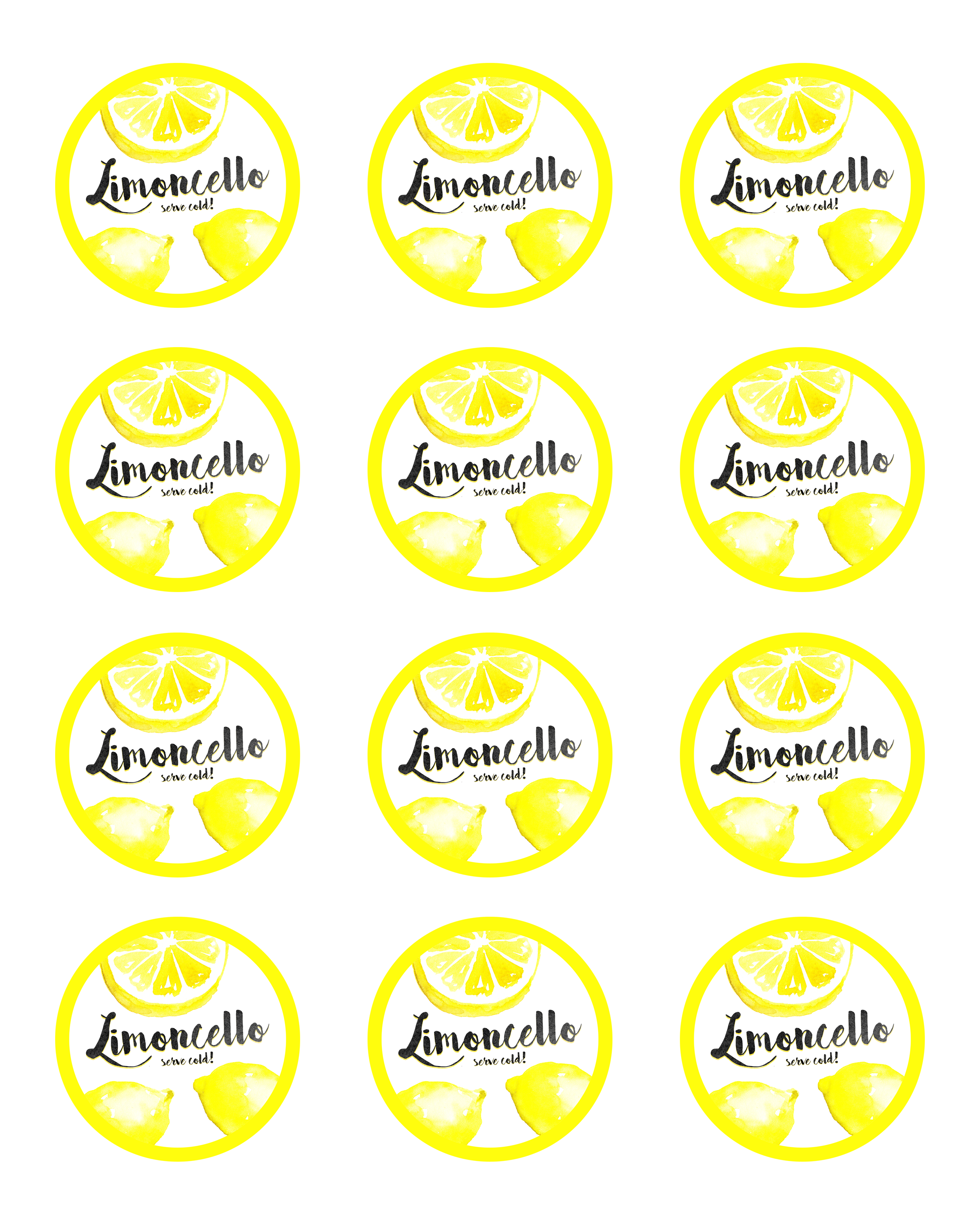 Homemade Limoncello With Free Printable Labels The Cottage Market