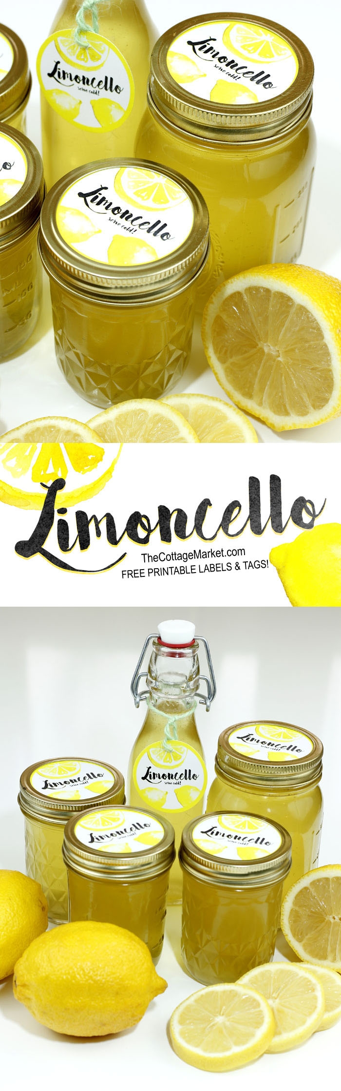 Homemade Limoncello With Free Printable Labels The Cottage Market