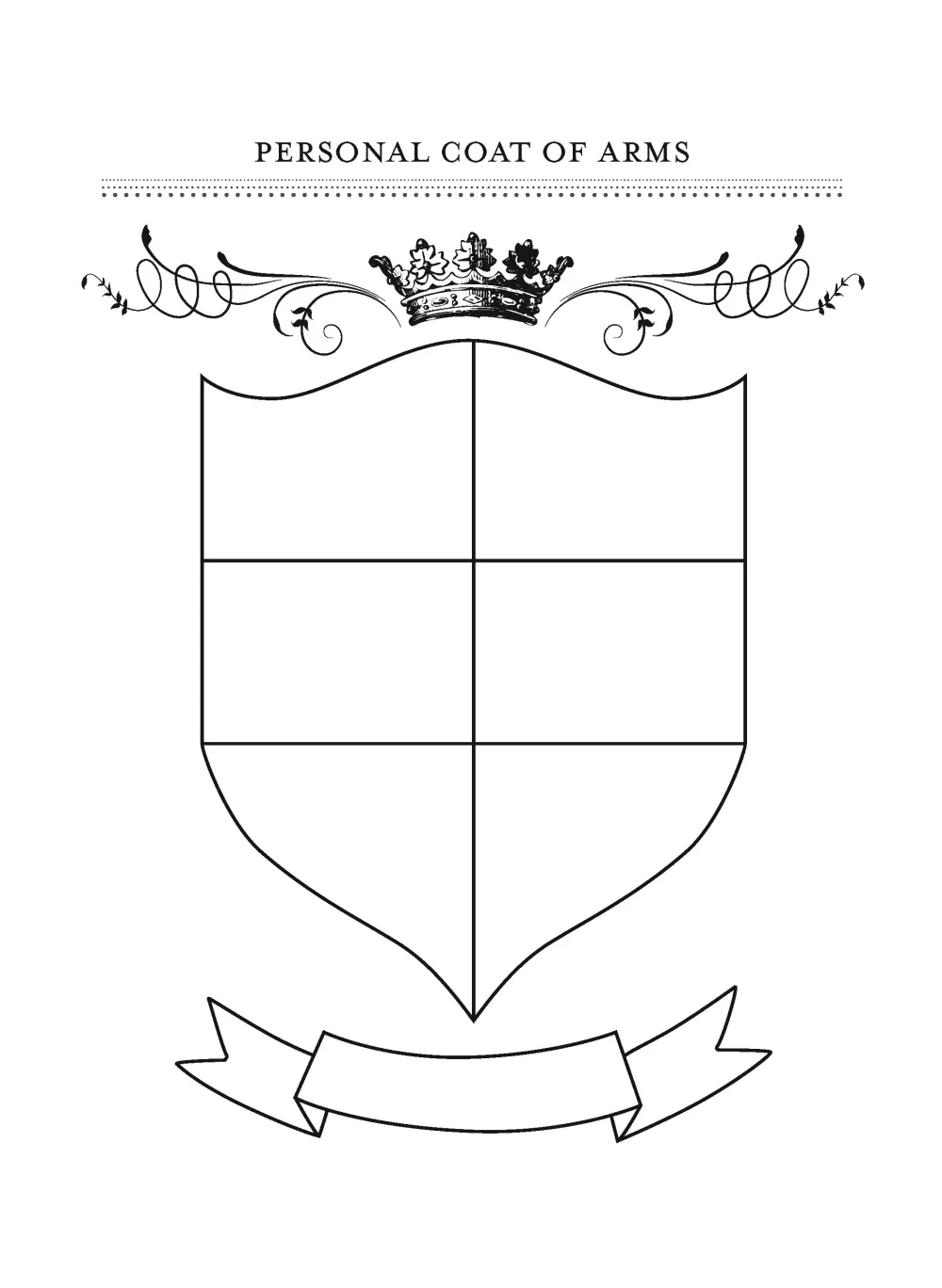 Honor Your Family With Fun Gratitude Crafts Family Crest Template Shield Template Coat Of Arms