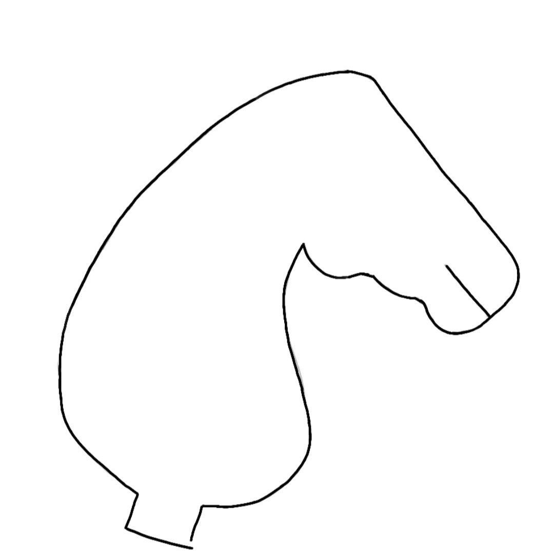 Horse Head Drawing Equitation Art