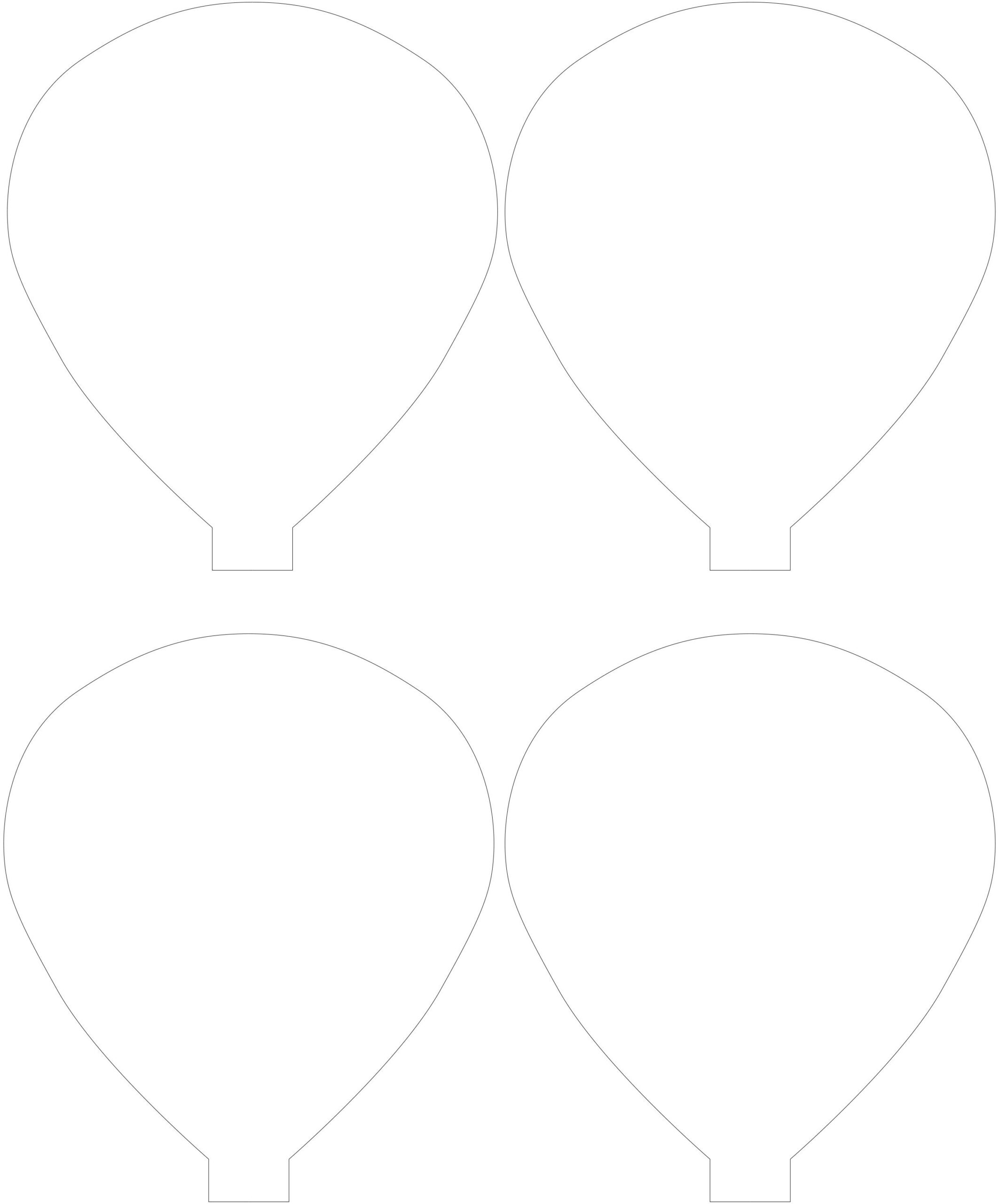 Hot Air Ballon Template3 Small Balloon Template Hot Air Balloon Craft Hot Air Balloon Decorations