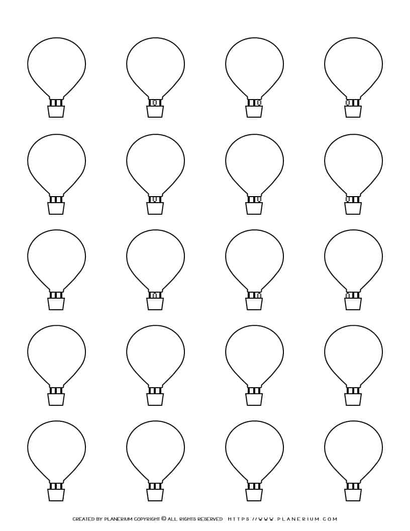 Printable Cut Out Balloon Template