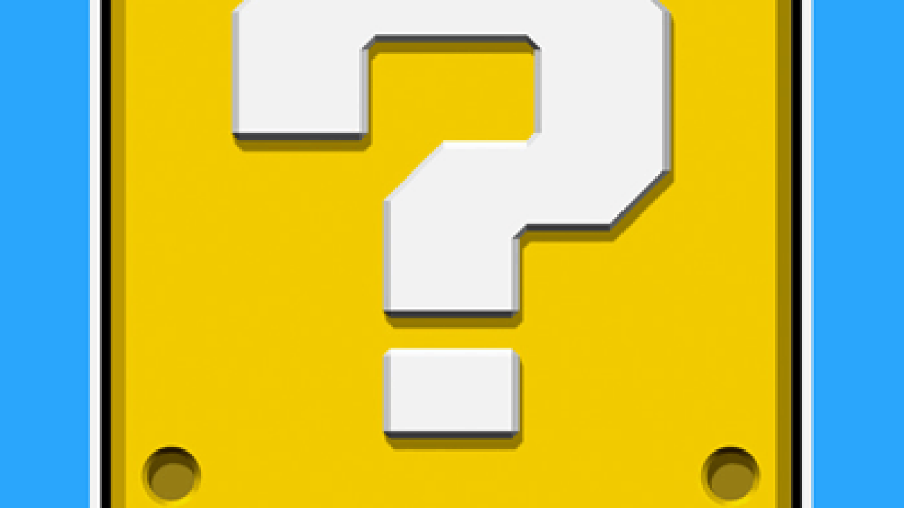 Printable Super Mario Question Mark Template