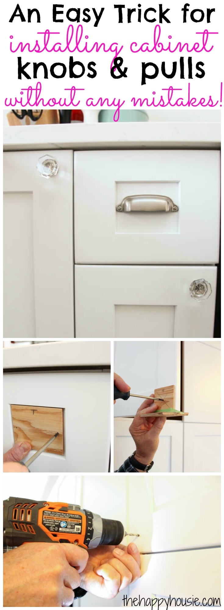 Printable Cabinet Pull Placement Template