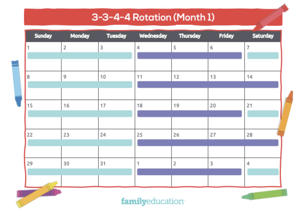 Printable Custody Schedule Template