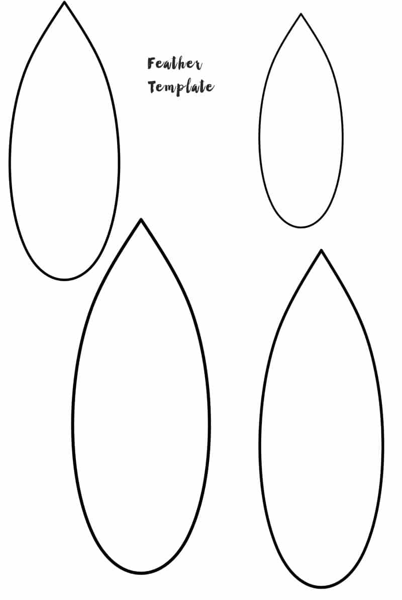 Printable Macrame Feather Template