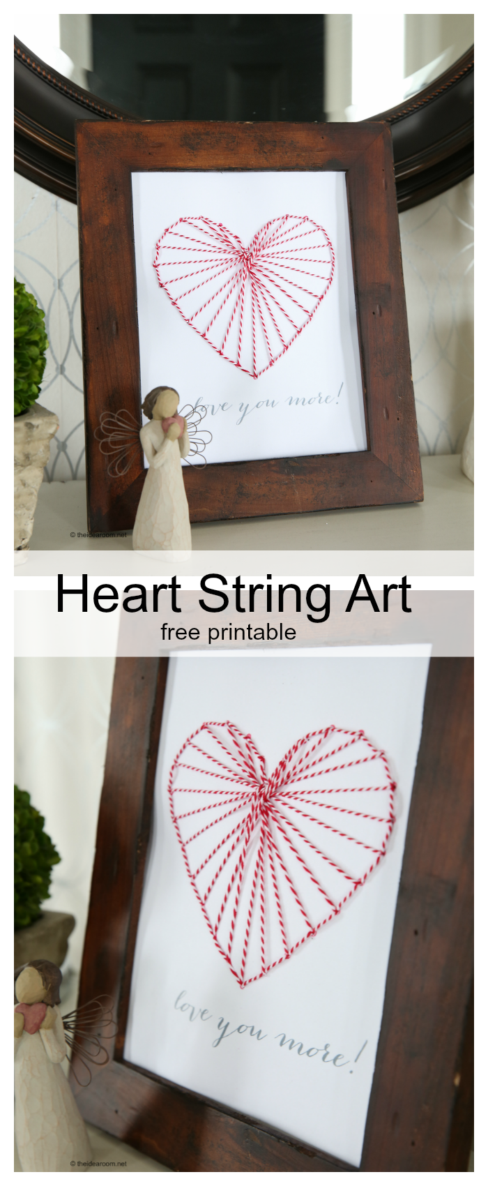 Printable Heart String Art Template