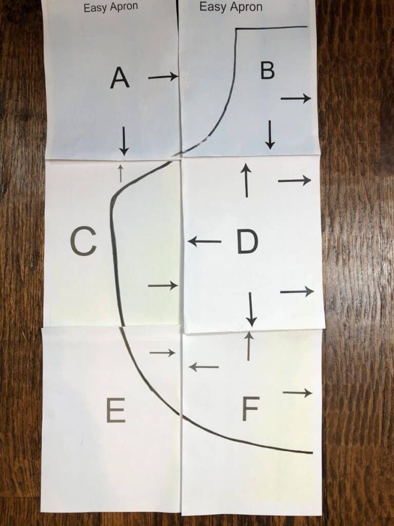 How To Sew An Apron With Free Printable Apron Pattern