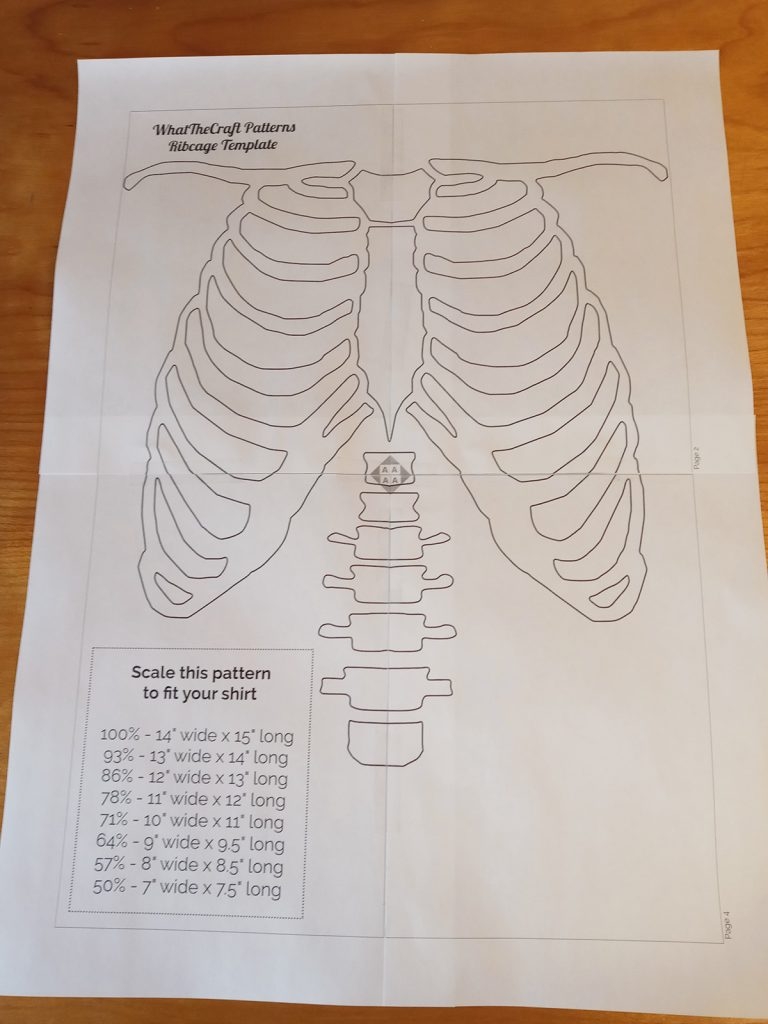 How To Stencil A Bleached Ribcage Shirt DiY Halloween Tutorial WhatTheCraft