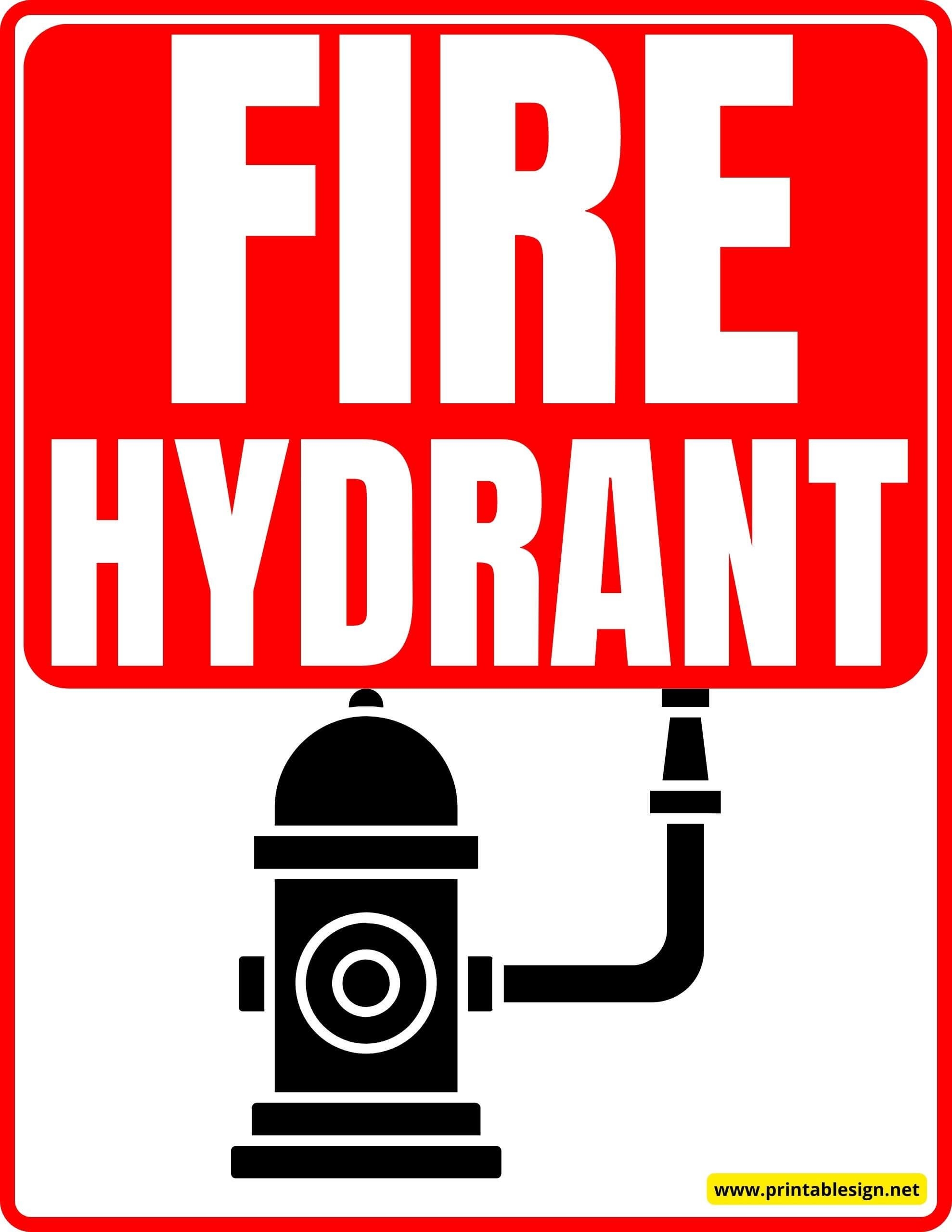 Printable Fire Hydrant Template