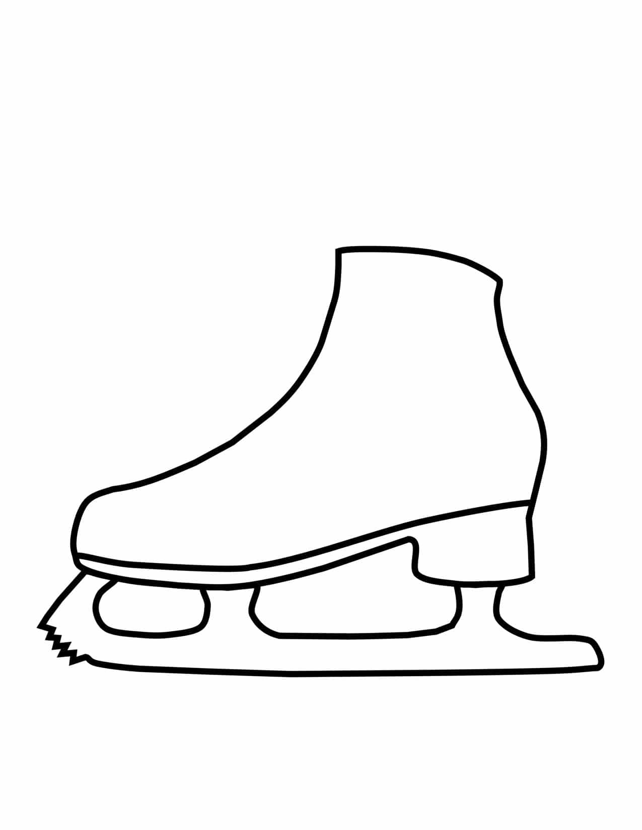 Ice Skate FREE Printable Template Planerium