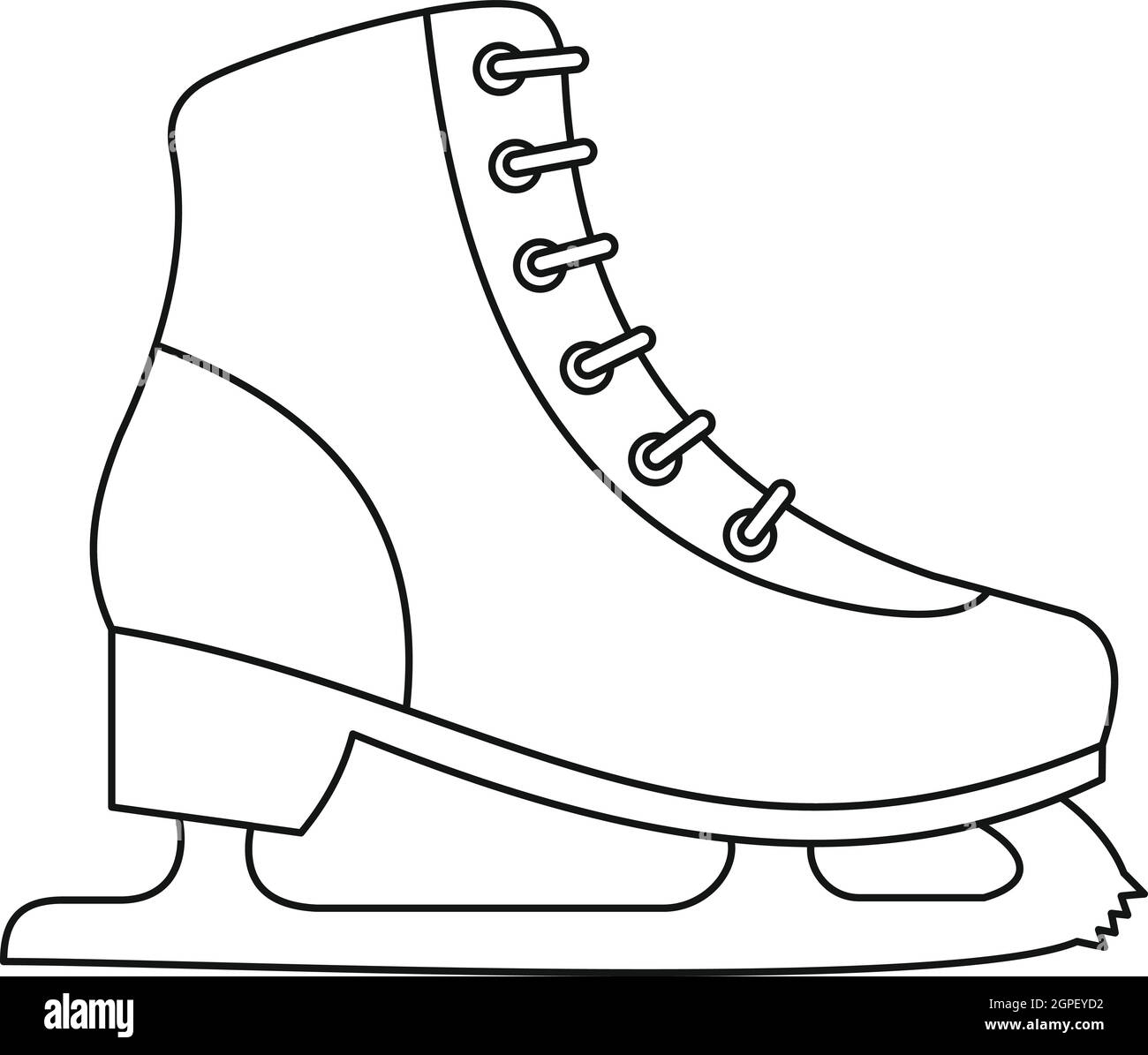 Printable Ice Skate Template