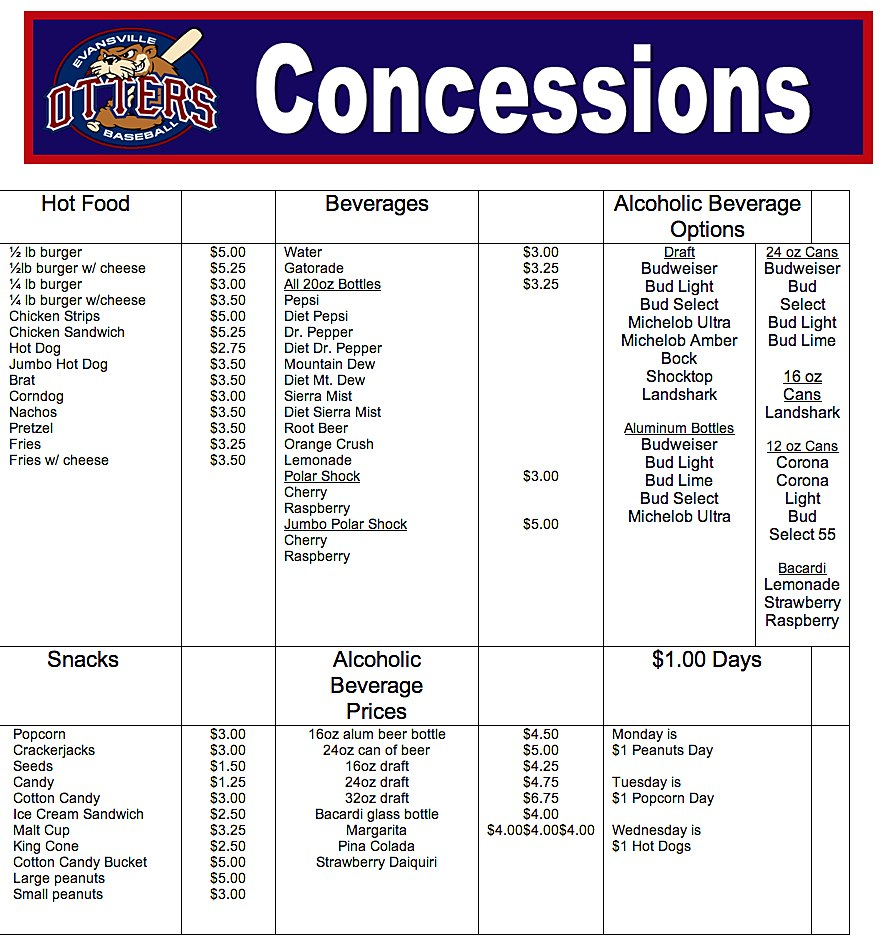 Ideas Collection For Concession Stand Menu Template On Free Wosing Within Concession Stand Menu Temp Concession Stand Menu Concession Stand Food Menu Template