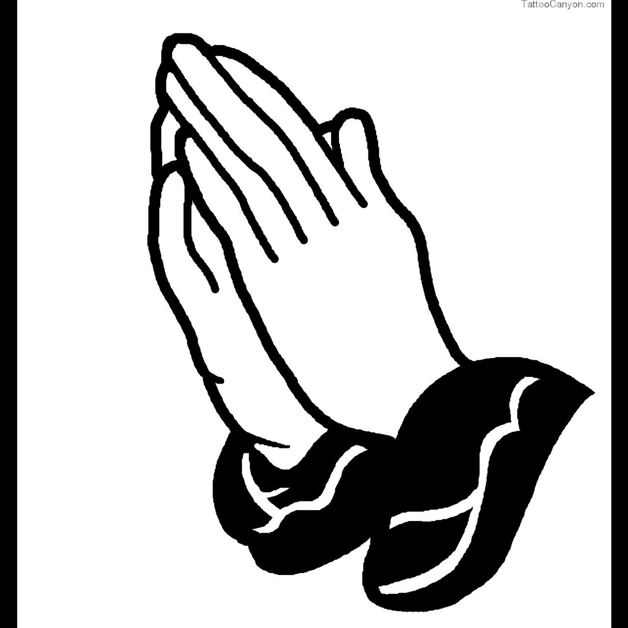 Printable Praying Hands Template