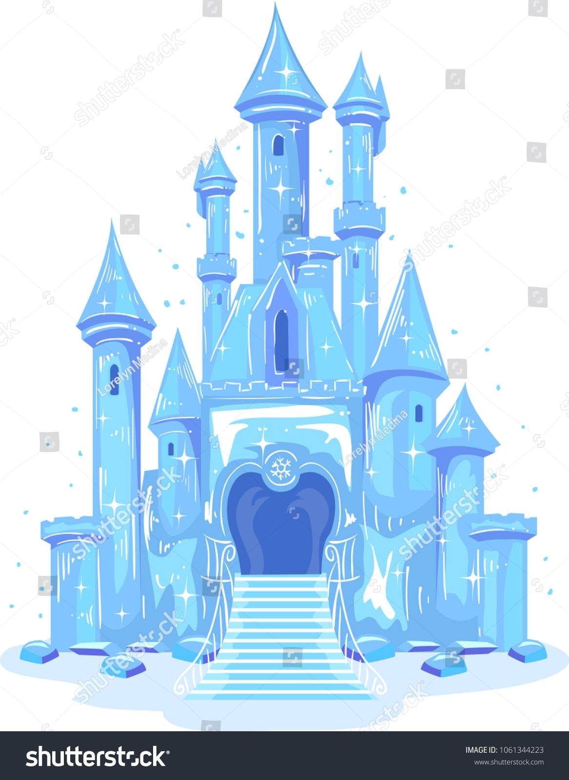 Printable Frozen Castle Template