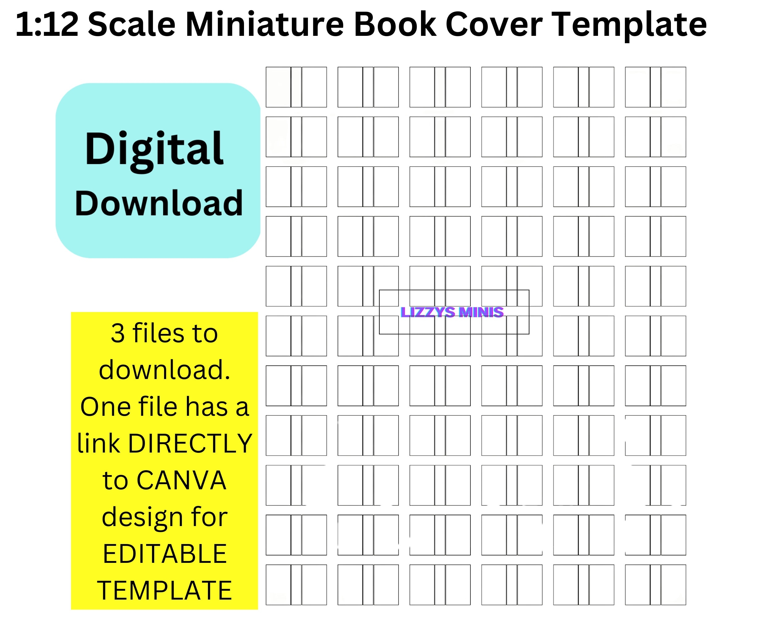 Printable Miniature Book Template