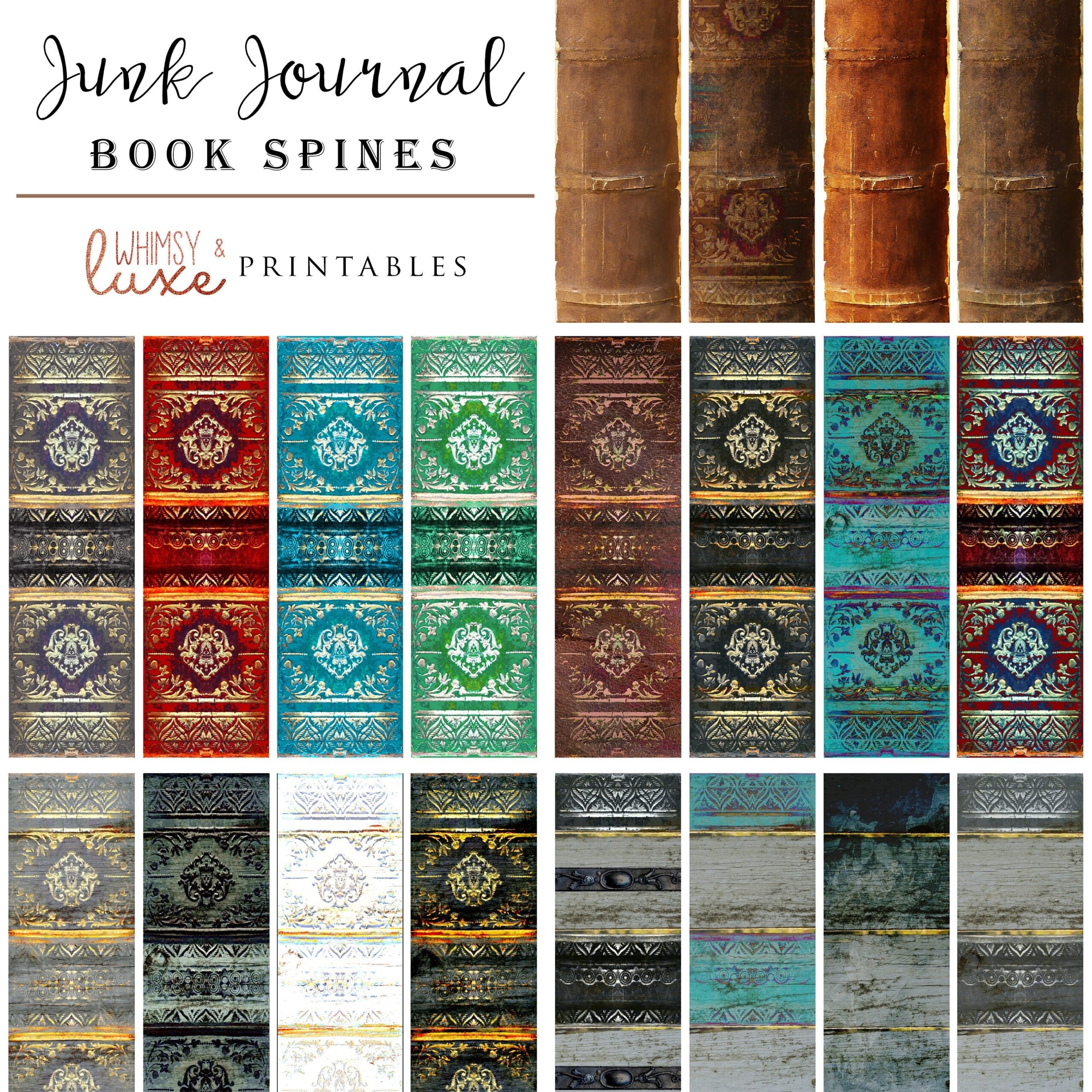 Printable Book Spine Template