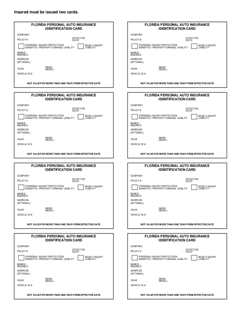 Insurance Card Template Fill Out Sign Online DocHub