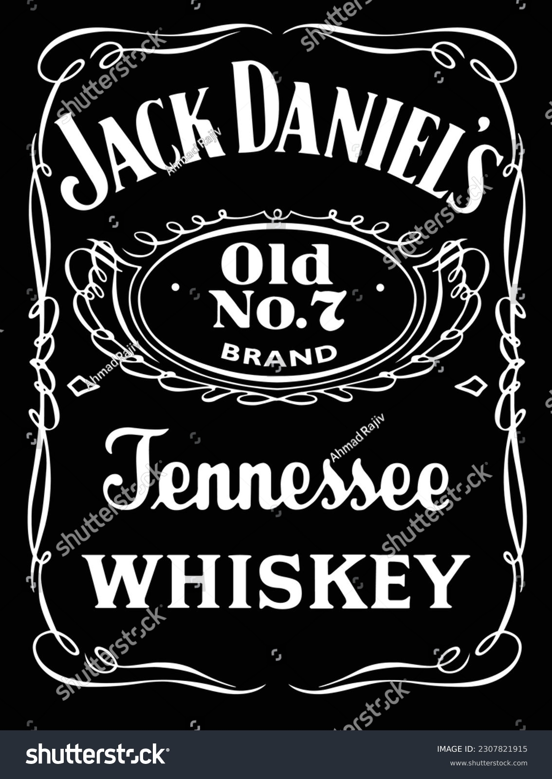 Printable Jack Daniels Label Template