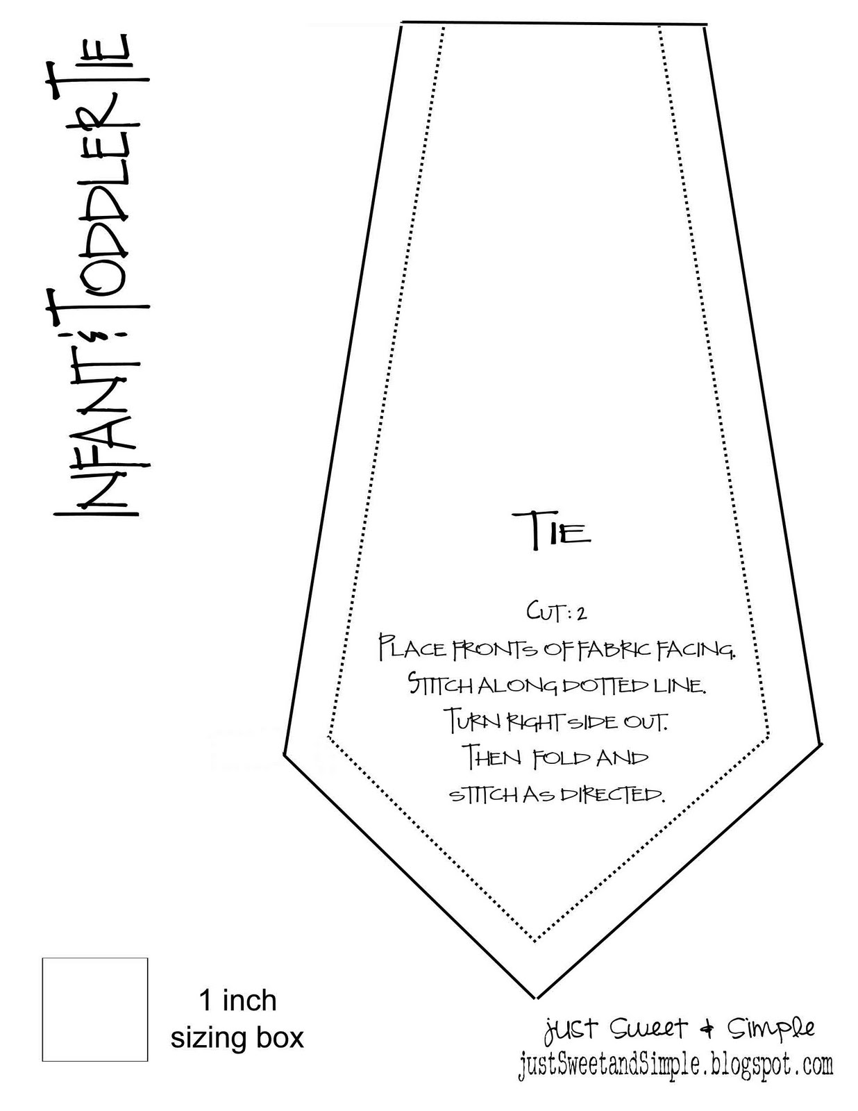Just Sweet And Simple Baby Tie Toddler Tie