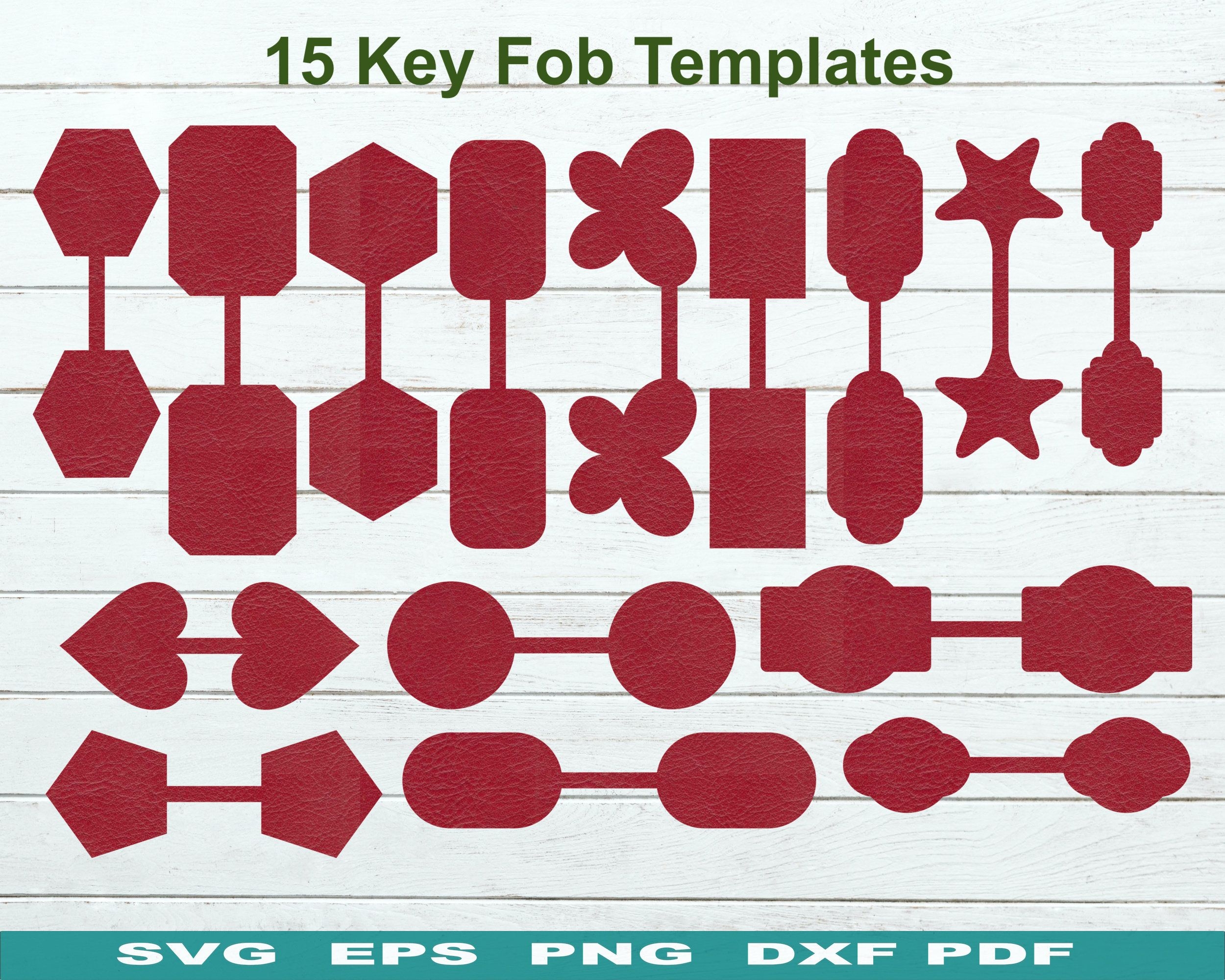 Free Printable Leather Keychain Template