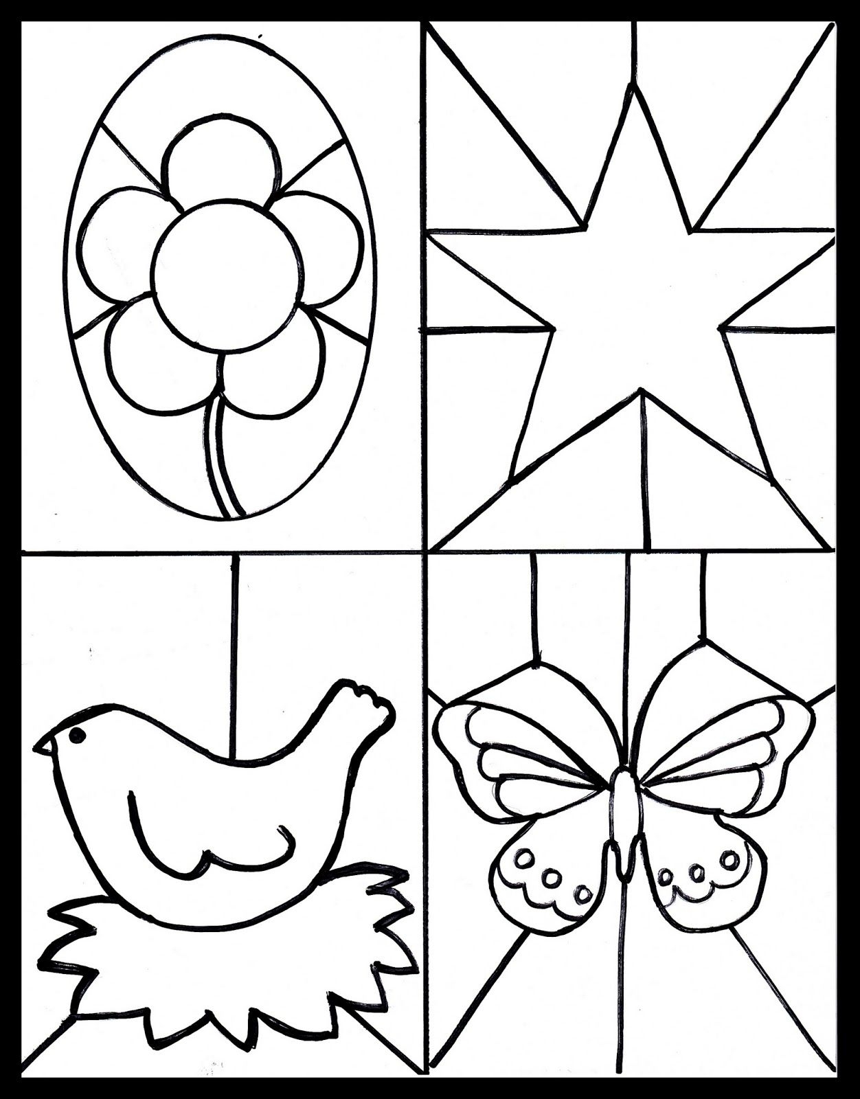Printable Stained Glass Window Template