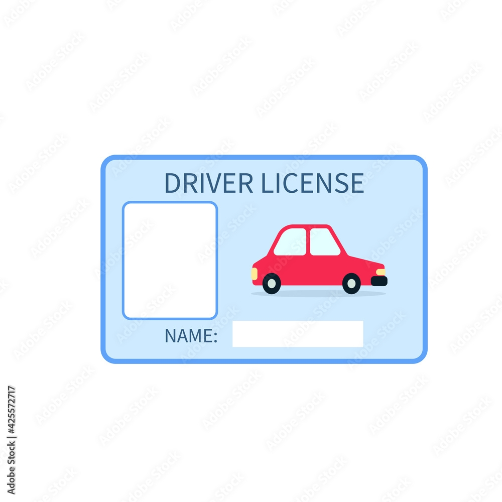 Kids Driving License Template Clipart Image Stock Vector Adobe Stock